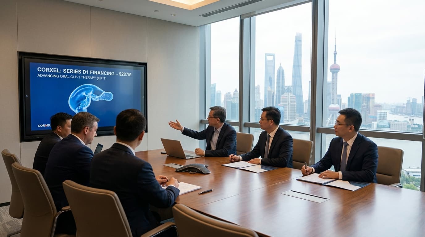 China’s Corxel Secures $287M Series D1 to Advance Oral GLP-1 Therapy