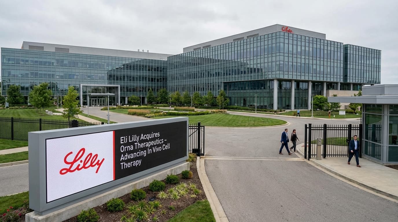 Eli Lilly Expands In Vivo Cell Therapy Capabilities with $2.4B Acquisition of Orna Therapeutics
