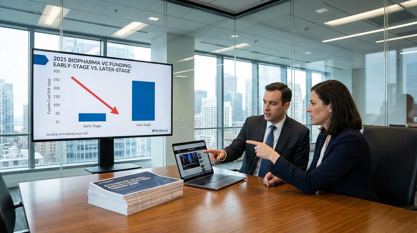 Early-Stage Biotech Funding Declines Sharply in 2025 as Venture Capitalists Favor Later-Stage Programs