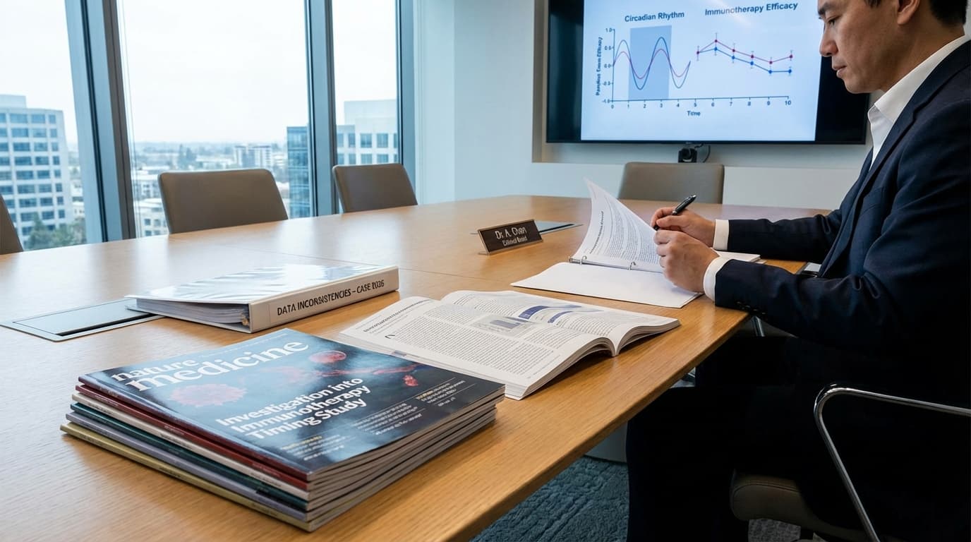 Nature Medicine Investigates Study Claiming Morning Immunotherapy is Superior