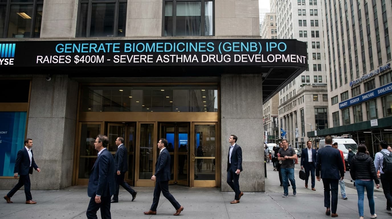 Generate Biomedicines Raises $400M in Major IPO for Advanced Severe Asthma Treatment