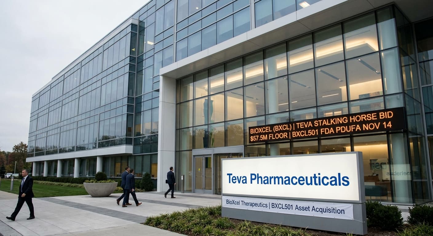 Teva Sets $57.5 Million Floor For BioXcel Assets, Tying More Value To BXCL501 FDA Timing