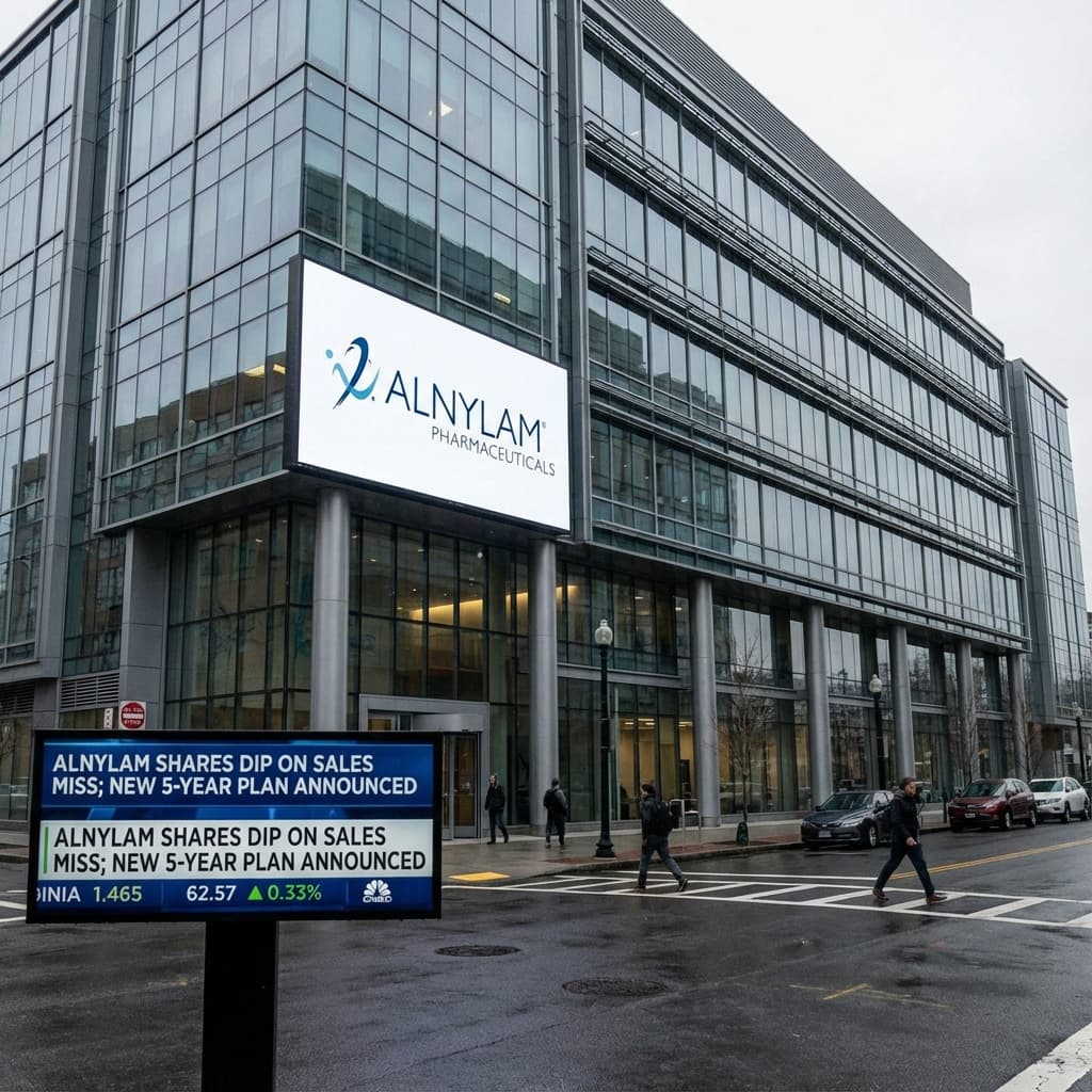 Alnylam Pharmaceuticals Sets Ambitious Five-Year Plan Amid Drug Sales Challenges