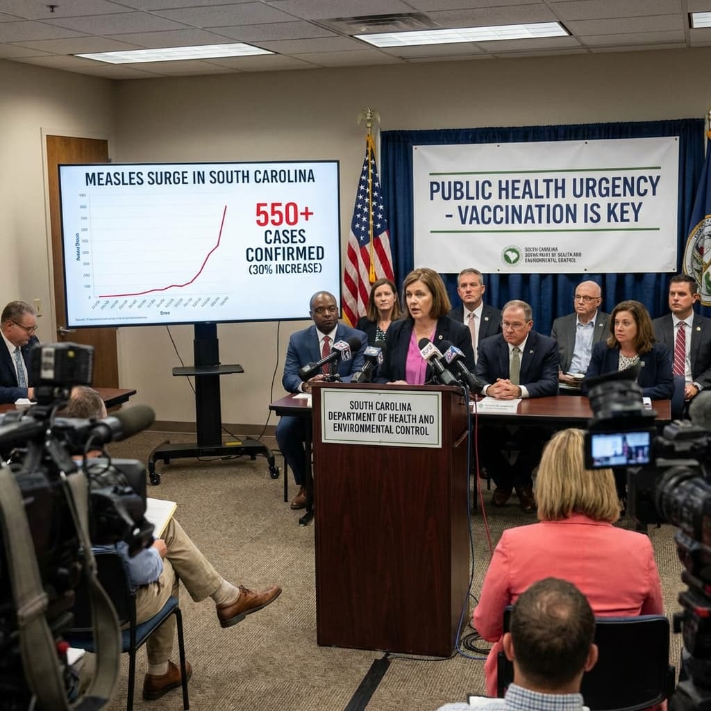 Measles Cases Surge by Nearly 30% in South Carolina, Raising Public Health Concerns